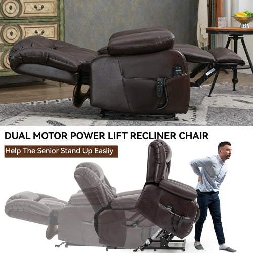 Power Reclining Lift Chair with Massage and Heat