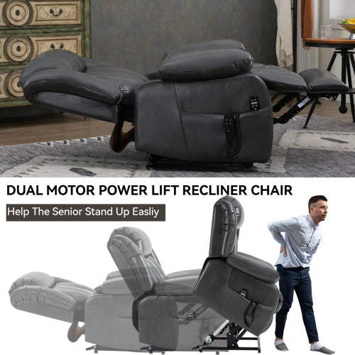 Power Reclining Lift Chair with Massage and Heat