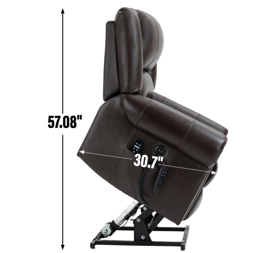 Power Reclining Lift Chair with Heat and Massage