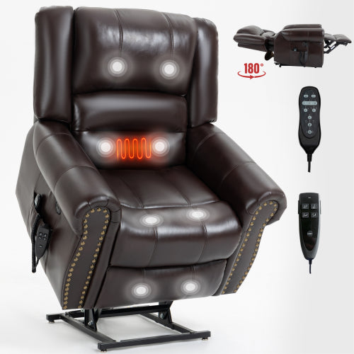 Power Reclining Lift Chair with Heat and Massage