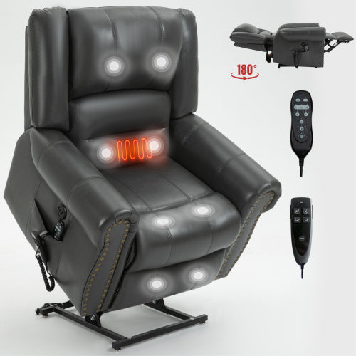 Power Reclining Lift Chair with Heat and Massage