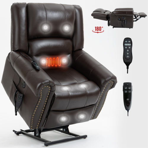 Power Reclining Lift Chair with Heat and Massage