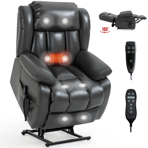 Power Reclining Lift Chair with Massage and Heat