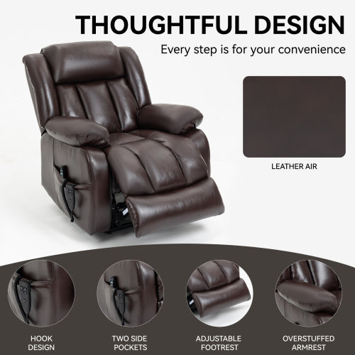 Power Reclining Lift Chair with Massage and Heat