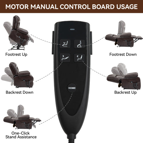 Power Reclining Lift Chair with Massage and Heat
