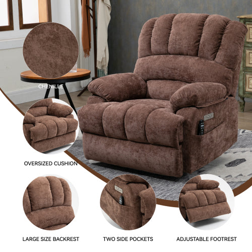 Large Power Lift Recliner with Heat & Massage