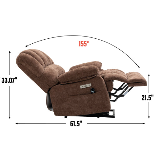 Large Power Lift Recliner with Heat & Massage