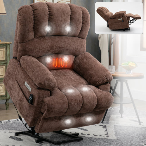 Large Power Lift Recliner with Heat & Massage