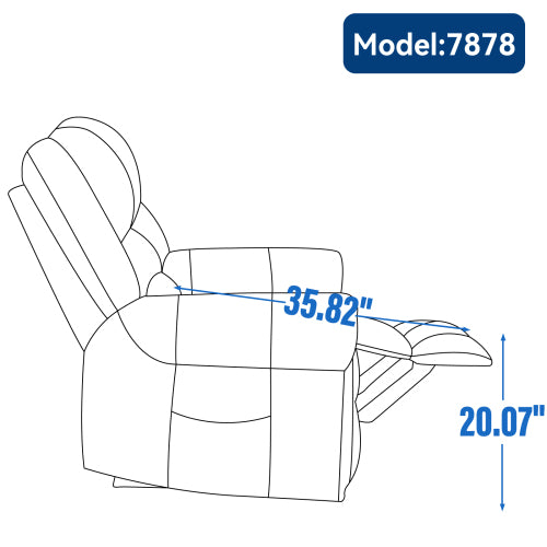 Power Recliner Chair with Heat and Massage