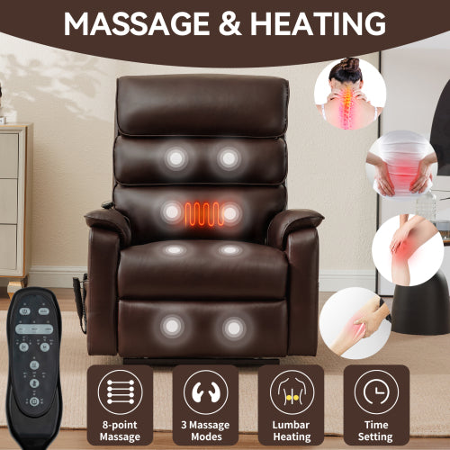 Power Recliner with Head and Masssage Heavy Dut