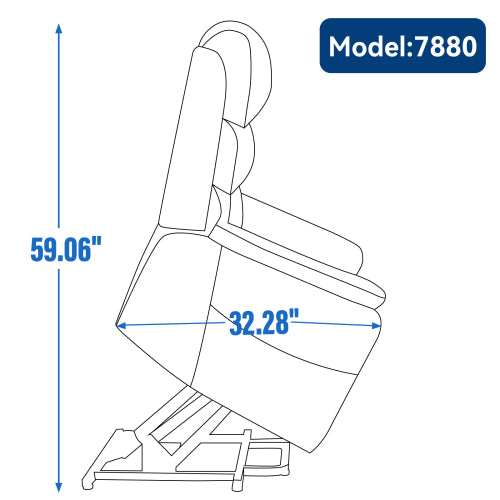 Power Recliner with Head and Masssage Heavy Dut
