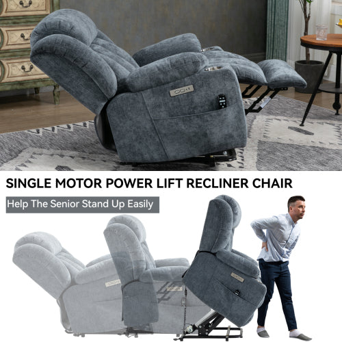 Power Best Recliner with Heat and Massage, USB and Type-C Ports