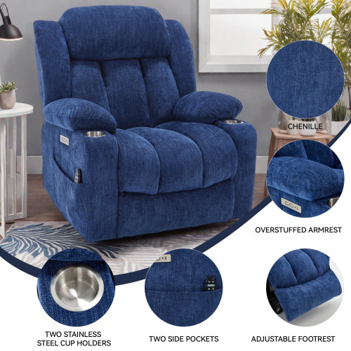 Power Best Recliner with Heat and Massage, USB and Type-C Ports