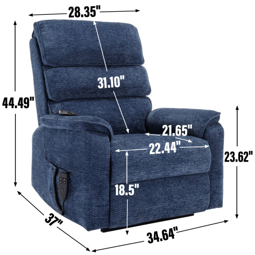 Power Recliner with Head and Masssage Heavy Dut