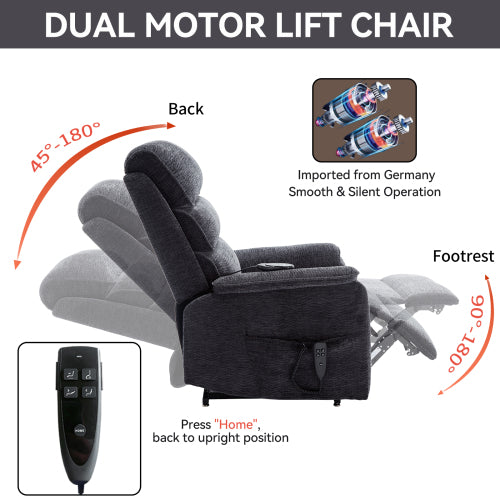 Power Recliner with Head and Masssage Heavy Dut